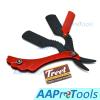 AAProTools Red And Black Hair Straight Edge Barber Steel Razors Folding Shaving BTS-189 view 3