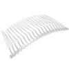 7.7x3.6cm Metal Hair Comb with Teeth-20pcs/lot (Silver) view 1