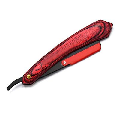 AAProTools Straight Cut throat Razors Barber Artificial Wooden Handle Design Professional
