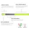 Docolor Makeup Brushes 10Pcs Makeup Brush Set Premium Synthetic Powder Kabuki Foundation Contour Blush Concealer Eye Shadow Blending Liner Make Up Brush Kit - Neon Green view 4