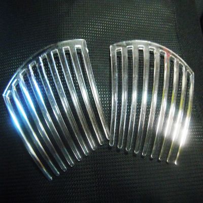 2 PCS FRENCH TWIST HAIR COMB COLER CLEAR 9 TOOTH IT DELUXE