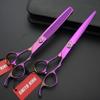 Professional Hair Cutting Scissors Set with Razor Comb Case,Hair cutting shears Hair Thinning shears with rose handle (7.0 inches) view 3