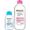 Garnier Micellar Cleansing Water, For All Skin Types, 13.5 fl oz + Micellar Cleansing Water, For Waterproof Makeup, 3.4 fl oz view 1