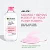 Garnier Micellar Cleansing Water, For All Skin Types, 13.5 fl oz + Micellar Cleansing Water, For Waterproof Makeup, 3.4 fl oz view 3