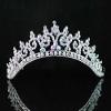 Sexy Ab White Austrian Rhinestone Crystal Crown Tiara Combs Bridal Wedding T301a view 1