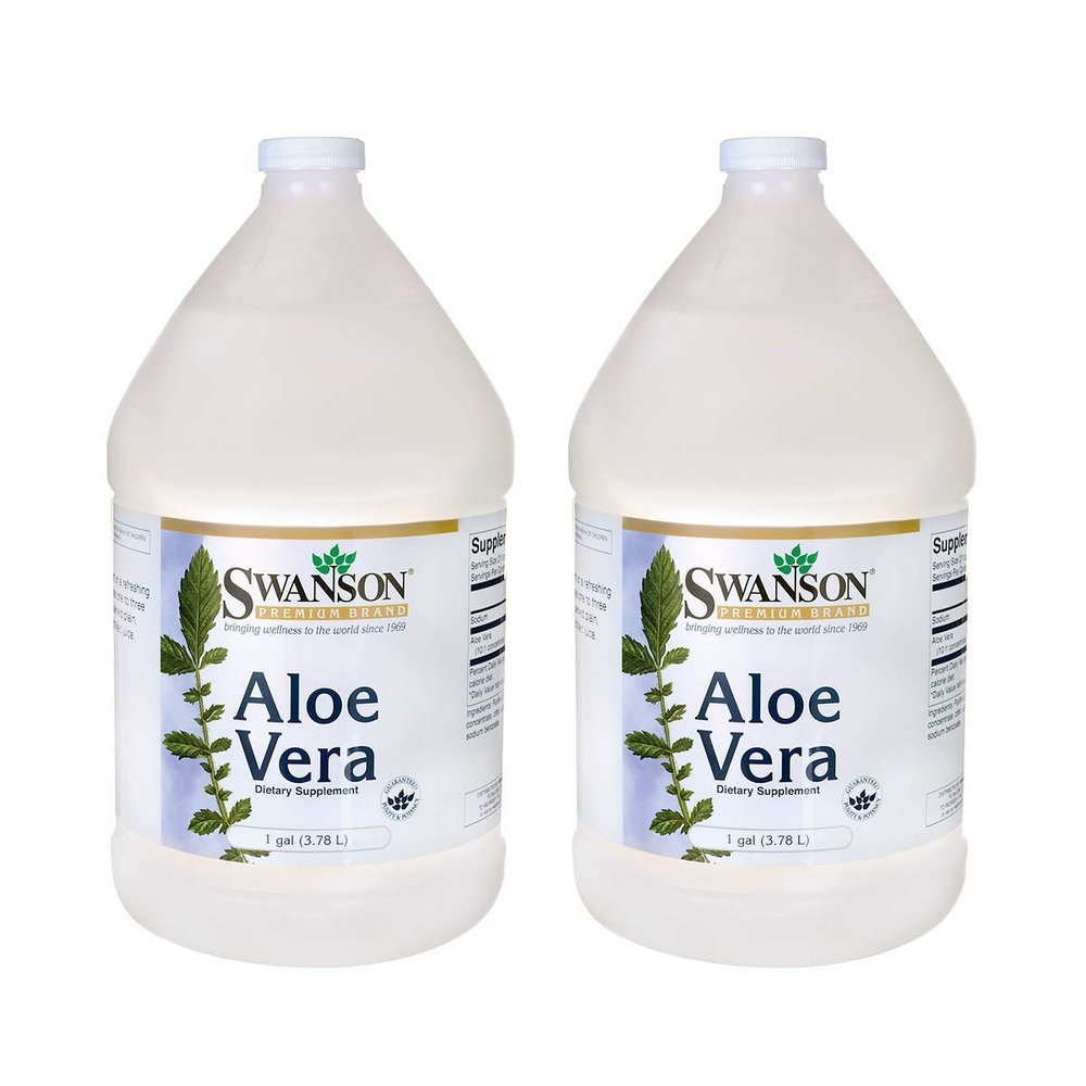 Swanson Aloe Vera 1 Gallon (3.78 l) Liquid (2 Pack)