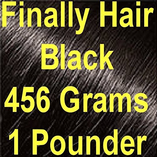 BLACK Finally Hair Hair Fiber Refill 456 Grams Full Pounder For Hair Loss Concealing by Finally Hair