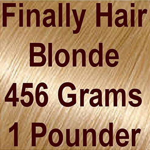BLONDE (light blonde) Finally Hair Hair Fiber Refill 456 Grams Full Pounder For Hair Loss Concealing by Finally Hair