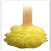 4pk 15" Long Wooden Handle Back Scrubber Bath Shower Mesh Sponge Exfoliating Body Brush Wash Nylon Puff Spa view 2