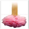 4pk 15" Long Wooden Handle Back Scrubber Bath Shower Mesh Sponge Exfoliating Body Brush Wash Nylon Puff Spa view 3