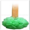 4pk 15" Long Wooden Handle Back Scrubber Bath Shower Mesh Sponge Exfoliating Body Brush Wash Nylon Puff Spa view 4