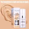 2Pcs 30ml TLM Colour Changing Foundation Makeup Concealer Cover Cream Full Coverage Flawless Liquid Base Nude Face Liquid Cover Concealer Change Skin Tone All-Day Moisturizing Foundation for Women&Girls view 3