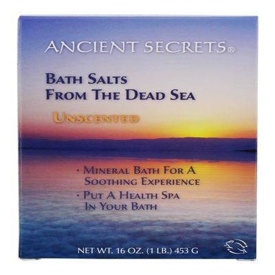 ANCIENT SECRETS Bath Salts from The Dead Sea, Unscented, 16 Ounce