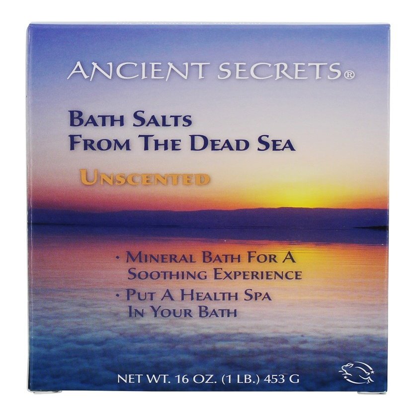 ANCIENT SECRETS Bath Salts from The Dead Sea, Unscented, 16 Ounce