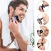 Bald Shavers for Men - Telfun Upgrade 5-in-1 Electric Head Shavers for Bald Men, 100% Waterproof Cordless Razor, Wet/Dry Shaving, 5 Dual Track Heads, Mess-Free Hair Capture view 3