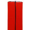 6" Diameter Deluxe Firm Support Massage Table Half Round Bolster - 6" x 3" x 25" Half Cylinder Pillow for Knees, Legs, Neck or Ankles (Red) view 2