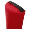6" Diameter Deluxe Firm Support Massage Table Half Round Bolster - 6" x 3" x 25" Half Cylinder Pillow for Knees, Legs, Neck or Ankles (Red) view 3