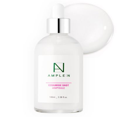 AMPLE:N Ceramide Shot Ampoule Anti Aging and Hydrating Serum with Ceramide for Deep Moisturization For Dry & Rough Skin to Reduces Wrinkles & Repairs Skin, 3.38 fl.oz.