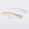 20 Pieces Rhinestone Bobby Pins Crystal Hair Clips Gold and Silver Diamond Hair Pin Sparkling Hair Barettes Sytling Decorative Accessories for Women and Girls view 2