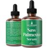 Saw Palmetto Serum for Hair Growth and Thickening - With Rosemary, Peppermint, Pumpkin Seed Oils. Vegan Moisturizing and Strengthening Scalp Treatment for Women, Men, Weak, Dry, Frizzy Hair 2oz view 1