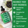 Saw Palmetto Serum for Hair Growth and Thickening - With Rosemary, Peppermint, Pumpkin Seed Oils. Vegan Moisturizing and Strengthening Scalp Treatment for Women, Men, Weak, Dry, Frizzy Hair 2oz view 4