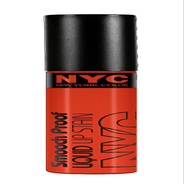 N.Y.C. New York Color Smooch Proof Liquid Lip Stain, Get Noticed !, 0.24 Fluid Ounce