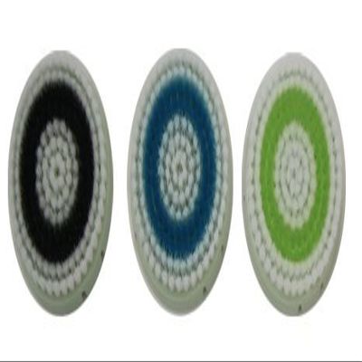 Erisonic Brush Heads Replacement for Facial Cleansing, Compatible with Erisonic Pro, 3 Count - Green, Normal Skin Brush Head, Sensitive Skin Brush Head, Deep Pore Skin Brush Head