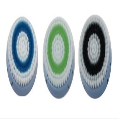 Erisonic Brush Heads Replacement for Facial Cleansing, Compatible with Erisonic Pro, 3 Count - Baby Blue Sensitive Skin Brush Head, Deep Pore Skin Brush Head, Normal Skin Brush Head