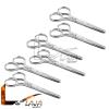 LAJA Imports Lot Of 6 Pcs Safety Nose Ear Moustache Beard Hair Baby Craft Pet Scissors (Silver Color) view 2