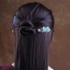 CHOISBEING Handmade Hair Pins Vintage Hair Stick for Buns Chinese Jade Metal Retro Hair Chopsticks for Women Girl (Transparent) view 2