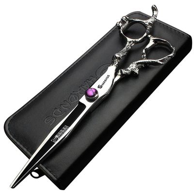 7" 7.5" 8"9" Professional Hairdressing Scissors Barber Salon Hair Cutting Dragon Shears (Large). (7 inchA)