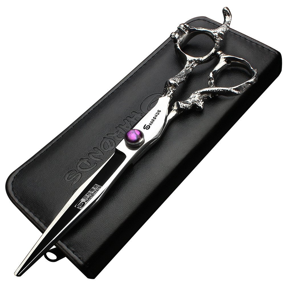 7" 7.5" 8"9" Professional Hairdressing Scissors Barber Salon Hair Cutting Dragon Shears (Large). (7 inchA)