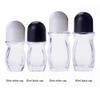 4Pcs 30ml/1 Oz Clear Refillable Glass Roll-On Deodorant Bottles Reusable Leak-Proof Massage Roller Bottles Containers with Roller Ball and White Cap for DIY Deodorant, 3ml Transfer Dropper view 2