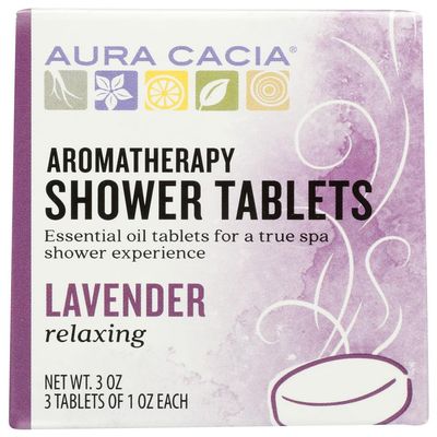Aura Cacia Aromatherapy Shower Tablets, Relaxing Lavender 3 ea (Pack of 10)
