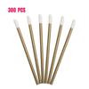 300PCS Disposable Lip Brushes Kits Lipstick Gloss Wands Applicator Perfect Makeup Tool (Gold) view 2