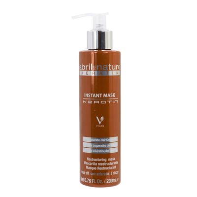 abril et nature - Ultra Fast Keratin Hair Mask - Nourishes, Strengthens, and Regenerates Hair Fiber - Repairs Damaged and Brittle Hair - Smooth and Shiny Appearance - 200 ml