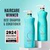 Malibu C Hard Water Wellness Shampoo and Conditioner Duo - Hydrating Hair Care for Shine & Manageability - Protects from Waterborne Elements That Cause Dry, Damaged Hair (33.8oz) view 4