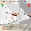 FENCHILIN Vanity Mirror with Lights, Hollywood Lighted Makeup Mirror with 15 Dimmable LED Bulbs for Dressing Room & Bedroom, Slim Metal Frame Design, White view 4