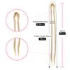 Dsoar Double Ended Dreadlocks Extensions 20 Inch 10 Strands Synthetic Dreads Handmade Crochet Dread Extensions Reggae Twist Braiding Hair(40 inch,Deep Blonde) view 3