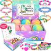 Bath Bombs for Kids with Surprise Inside, Unicorn Bath Bombs for Girls with Jewelry & Jewelry Box for Kids - Organic, Skin Moisturizing, Natural Bubble Bath, Birthday Gifts for Girls view 1