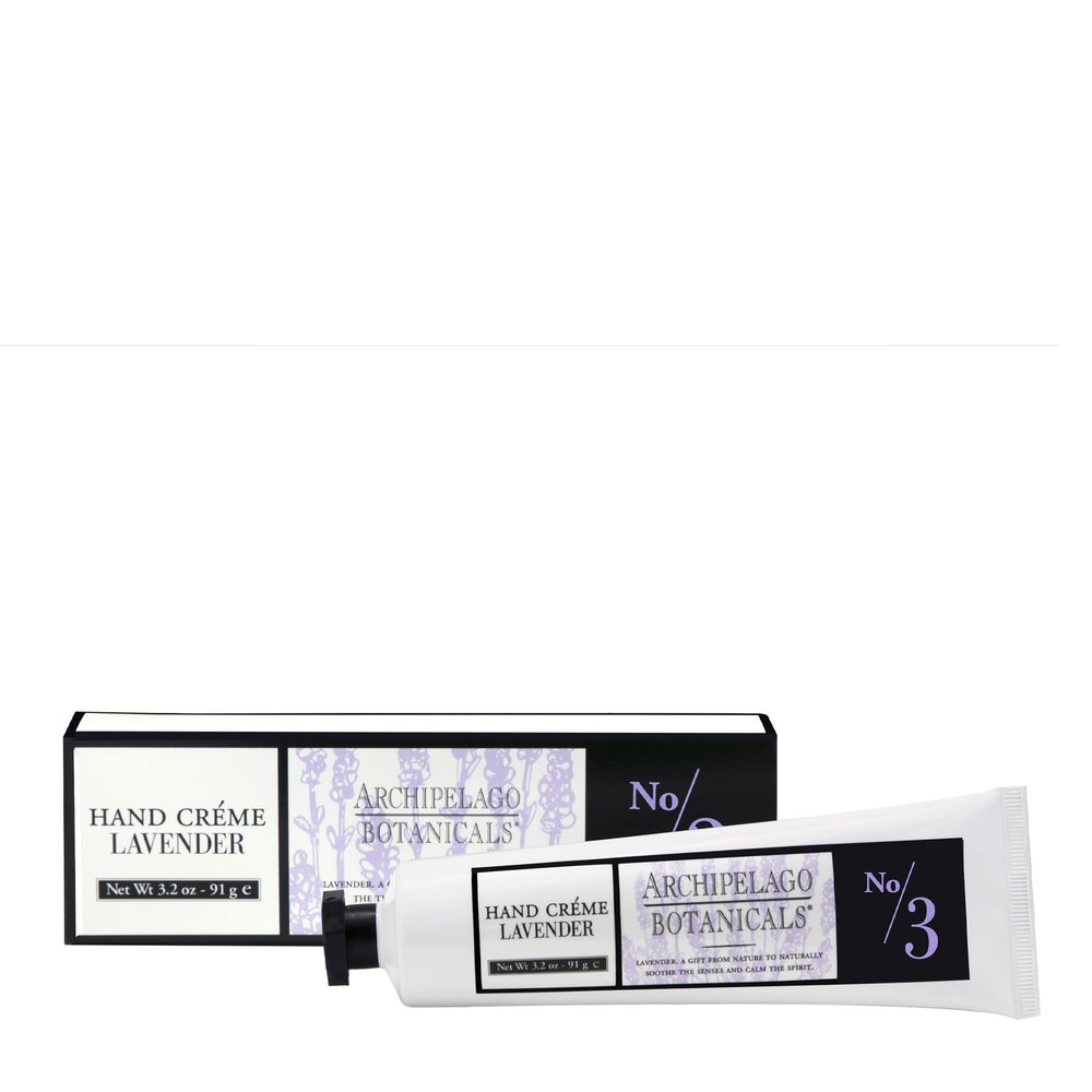 Archipelago Botanicals Lavender Hand Crme, Rich and Lightly Scented Hand Lotion for Dry Skin, Cuticles and Rough Spots, Premium Plant Extracts (3.2 oz)