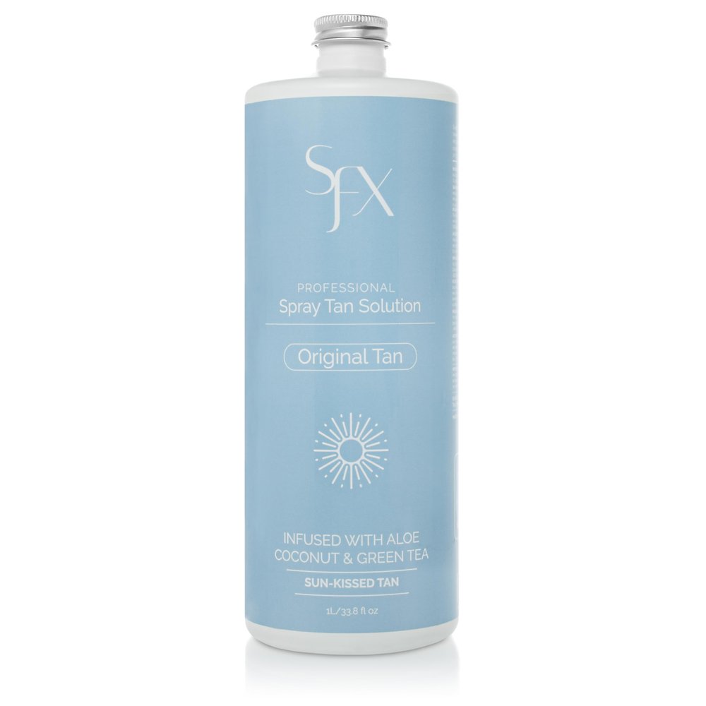SunFX Original Tan - All Natural Spray Tanning Solution(1L/33.8 fl oz, LIGHT SUMMER)