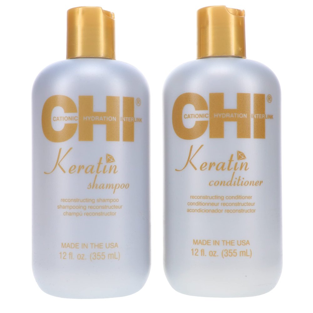 CHI Keratin Shampoo & Conditioner Set 12 OZ Each