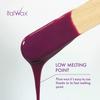 Italwax Plum - 1kg / 2.2lb - Hard wax beads for hair removal - Natural formulation ideal for all skin type - Fruit aroma - Recommended for Bikini Area and Armpits view 3