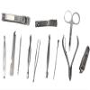 12-Piece Stainless Steel Manicure Pedicure Set,Travel & Grooming Set, Personal Care Tools, Nail Scissors Nail Clippers Kit with Leather Case view 2