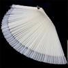 HuaYang 50 Tips Fan-shaped Nail Art Display Chart Polish Practice Board(White) view 3
