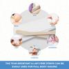 ForPro Professional Collection Non-Woven Epilating Strips, White, Tear-Resistant, Pre-Cut Strips For Hair Removal, 3" W x 9" L, 500-Count view 4