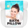 BASIC CONCEPTS Bathtub Pillow for Neck and Back Support with Drying Hook, Bathtub Pillow Machine Headrest for Soaking & Straight Back Tubs - Bath Accessories, Machine Washable, 6 Suction Cups view 1