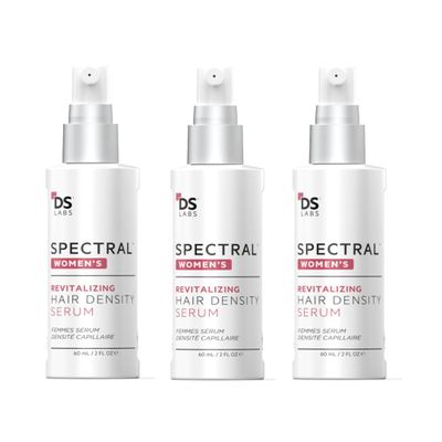 DS Labs Spectral Womens Hair Density Serum (formerly Spectral.CSF), 60mL - Lightweight Leave-In for Fuller, Thicker Looking Hair, Fast Absorbing, Non-Greasy, For All Hair Types (Pack of 3)
