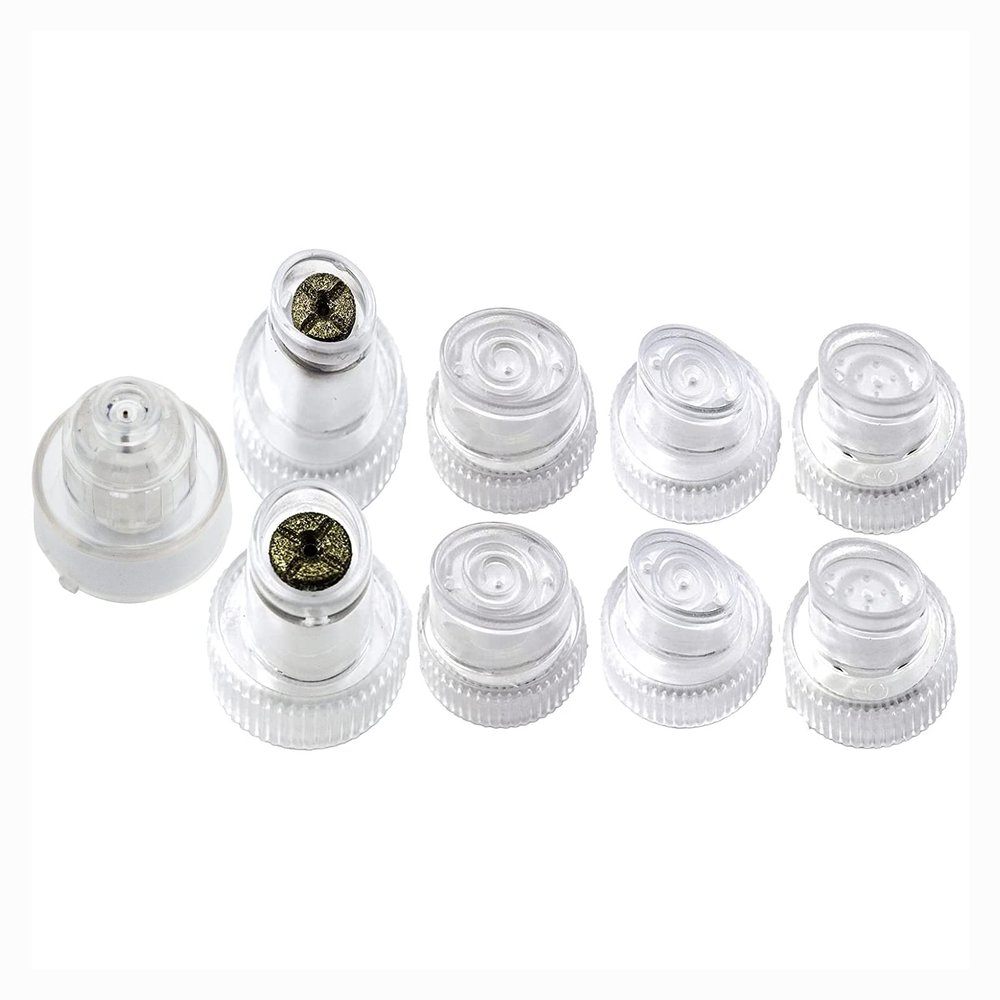 Face Care Beauty Machine Spare Parts Dermabrasion Aqua Peel Water Scrub Tips Caps 6 Plastic 2 Diamond Microdermabrasion 1 Spray Replacement Acceossories
